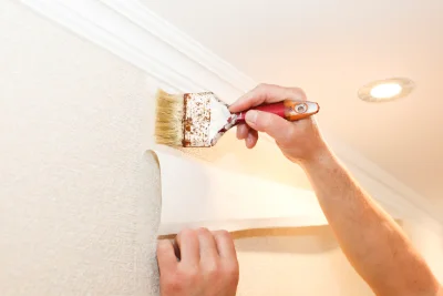 Pose de papier peint à Vosne-Romanée — revêtements muraux et toiles de verre